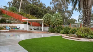 Custom landscape design for residential property in San Diego
