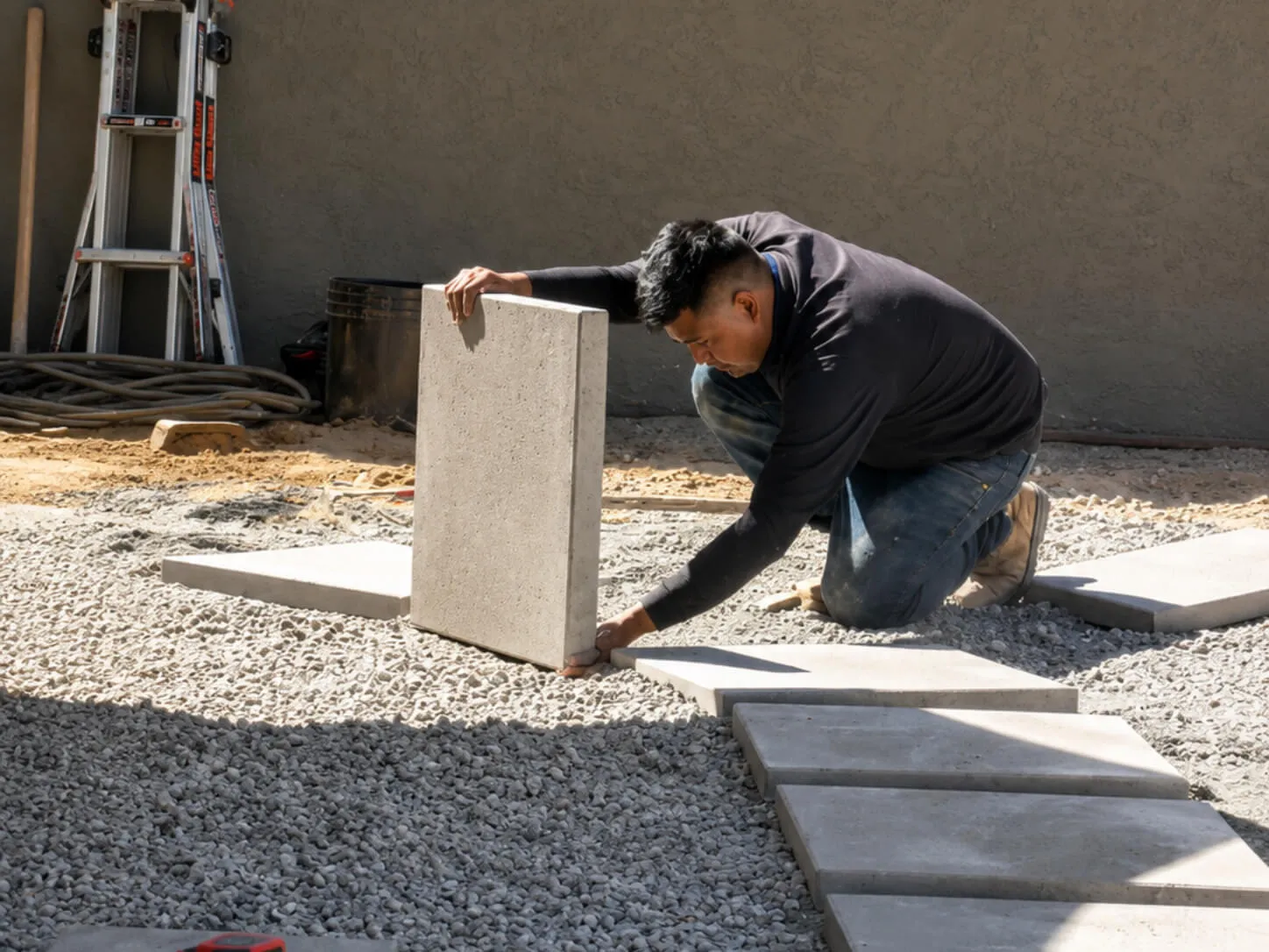 Jakes Construction crew completing fence installation San Diego for a local property
